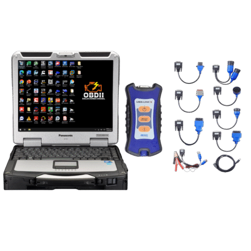 Laptop Panasonic Toughbook CF-31 240 GB + Nexiq USB Link 3 / Programas de diagnostico diésel