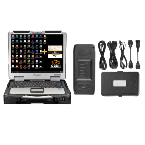 KIT de diagnostico PANASONIC CF-31 i5 16 GB RAM 1 TB SSD  + CATERPILLAR Adapter 3  + programas diésel + SIS CAT+ CBT